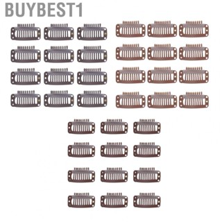 Buybest1 40pcs Hair Wig Clips Stainless Steel 9  Firmly Hold Extension Hairp US