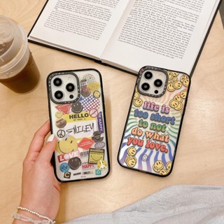 Casetify เคสโทรศัพท์มือถือแบบแข็ง แม่เหล็ก กันกระแทก ลายภาษาอังกฤษ สําหรับ IPhone 14 11 12 12PM 13