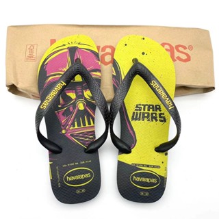 【ขายดี】Havaianasϟ รองเท้าแตะฟลิปฟลอป พิมพ์ลาย กันลื่น เป็นกลาง เหมาะกับฤดูใบไม้ผลิ และฤดูร้อน สําหรับผู้ชาย และผู้หญิง