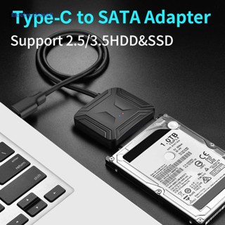 [ElectronicMall01.th] อะแดปเตอร์ฮาร์ดไดรฟ์ SATA เป็น USB C USB 3.1 Type C เป็น 2.5 3.5 SATA III 0.4 ม.