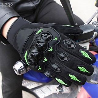 LZB2 ถุงมือมอเตอร์ไซค์ Hard Knuckle Powersports Racing Full Finger ถุงมือกันลื่นสำหรับกีฬากลางแจ้ง