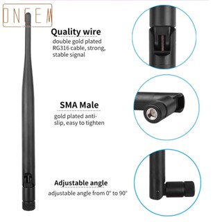 【ONCEMOREAGAIN】Antenna 17cm 2 Pcs 2.4GHz 5dBi Parts Router Amplifier SMA Male (female)