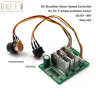 【ONCEMOREAGAIN】Brushless Motor Speed Controller Part CW CCW Reversible DC 5V-36V 15A 3-Phase Uk