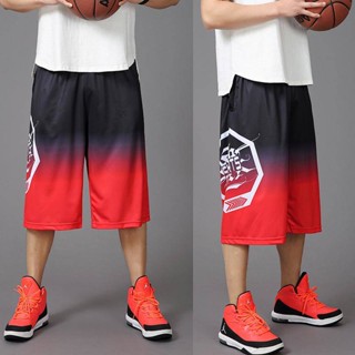 【TG-youzan】 150.00kg Fat Man Shorts Loose Mens Clothing Pants 6 Points Basketball Shorts plus-Sized plus Size Workout Pants Men over the Knee Knee Pants Q5Y0