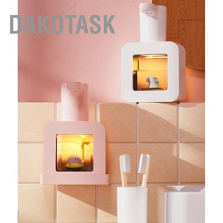 DAKOTASK ตู้ทำสบู่เซ็นเซอร์อัตโนมัติแบบไม่สัมผัสการ์ตูนสัตว์เลี้ยงตู้ทำสบู่โฟมสมาร์ทกันน้ำ