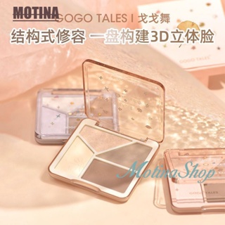 [สินค้าใหม่] Gogo TALES GOGO Dance พาเลตต์อายแชโดว์ เนื้อแมตต์ สี่สี สําหรับแต่งหน้า