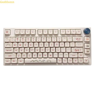 Godd ปุ่มกดคีย์บอร์ด ลายการ์ตูนกราฟฟิตี้ 129 XDA PBT DYE-Sublimation สําหรับสวิตช์ MX