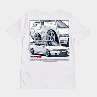 เสื้อยืด ลาย Sakazuki NISSAN SKYLINE R32 BNR32 GODZILLA สําหรับเด็ก