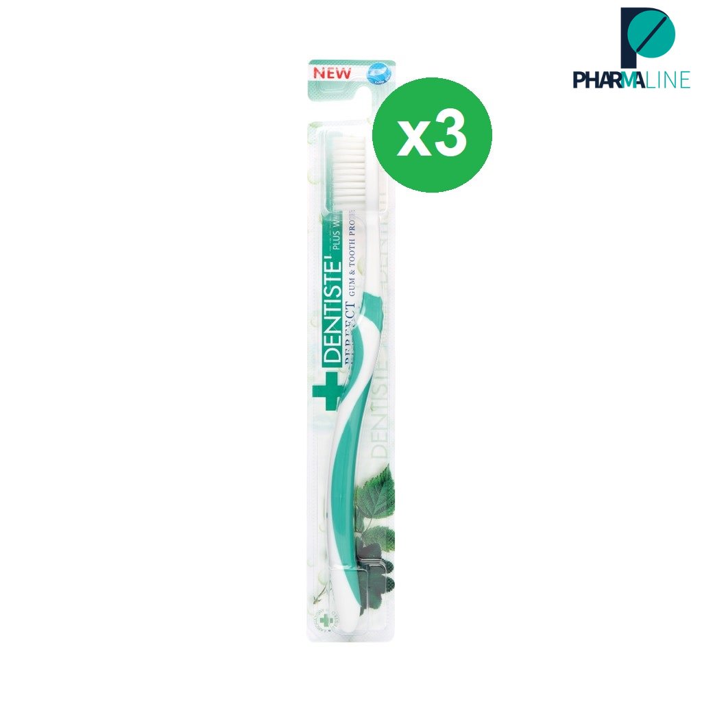 (แพ็ค 3) คละสี Dentiste' Italy Tooth Brush Big-Blis แปรงสีฟันอิตาลี หัวแปรงขนาดใหญ่ จับถนัดมือ [PLine]