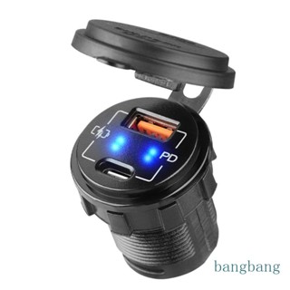 Bang ที่ชาร์จ USB 3 0 ซ็อกเก็ต แบบคู่ ชาร์จเร็ว สําหรับรถยนต์ เรือ