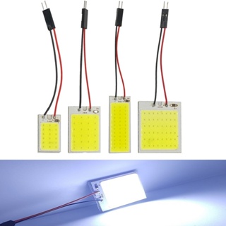 หลอดไฟสัญญาณ LED COB C5W 48 ดวง W5W T10 สีขาว สําหรับติดป้ายทะเบียนรถยนต์ 1 ชิ้น