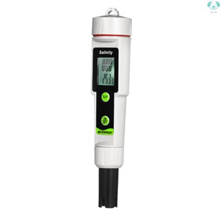 I-salinometer ปากกาทดสอบความเค็ม กันน้ํา แบบพกพา 2-in-1 ช่วง 0~199.9ppt -50~70℃ เครื่องวัดอุณหภูมิ ℃/℉