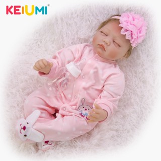 Keiumi ตุ๊กตาเด็กทารกแรกเกิดจําลอง 22 นิ้ว