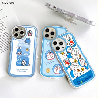 Compatible With Samsung Galaxy A02 A03 A03S A04 A04S Core เคสซัมซุง สำหรับ Case Cartoon Robot Cat เคส เคสโทรศัพท์ เคสมือถือ Full Cover Soft Clear Phone Case Shockproof Cases【With Free Holder】