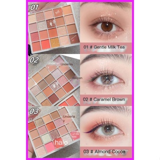 พาเลทอายแชโดว์ 20 สี 20 สี เนื้อไข่มุก ติดทนนาน