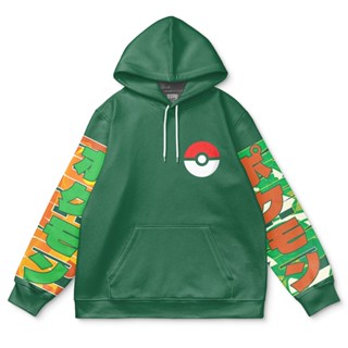 เสื้อกันหนาว มีฮู้ด ลายโปเกม่อน Torterra แฟชั่นสตรีท