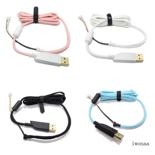 Iwo สายเคเบิลเมาส์ แบบนิ่ม USB แบบเปลี่ยน สําหรับ ZOWIE EC1-A EC1-B FK1 210 ซม.