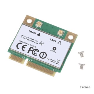 Iwo Atheros QCA6174 การ์ด WiFi ไร้สาย 1200Mbps Mini PCI-E 802 11ac Dual Band BT4 1