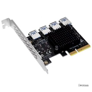 Iwo การ์ดอะแดปเตอร์ไรเซอร์ PCI Express 1x เป็น 16x USB 3 0 PCI-E 1 เป็นการ์ดไรเซอร์ GPU 4 สําหรับ Minin