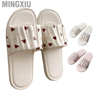 Mingxiu Summer Slippers  Quick Drying Fashionable Shower Soft PVC for Home Bedroom Women Girls