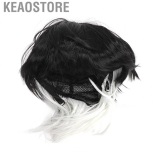 Keaostore Band Short Shaggy Wig  Stylish Soft Unisex Wolf Tail Shape for Role Playing