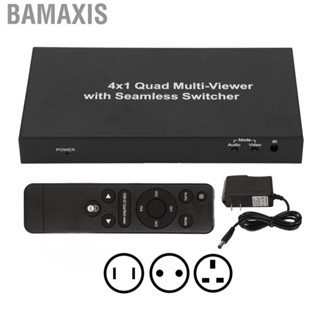 Bamaxis HD Multimedia Interface Video Switcher  100‑240V 1080P Splitter 4 in 1 Out for HDTV