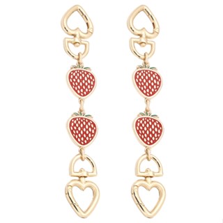 2pcs Accessories Replacement Clutch Crossbody Shoulder Handbags Charms 17cm Red Strawberry Purse Strap Extender