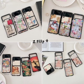 Casetify เคสโทรศัพท์อะคริลิค แบบหน้าจอพับได้ แฟชั่น สําหรับ Samsung Z Flip 4 5G