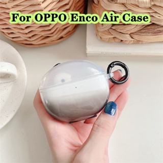 【Trend Front】เคสหูฟังนิ่ม แบบใส ไล่โทนสีฟ้า สําหรับ OPPO Enco Air