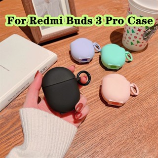 พร้อมส่ง!  สําหรับ Redmi Buds 3 Pro เคส สีพื้น เรียบง่าย สําหรับ Redmi Buds 3 Pro เคสนิ่ม เคสหูฟัง