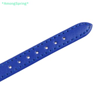 Amongspring&gt; สายนาฬิกาข้อมือ หนัง PU สีแคนดี้ 12 มม.