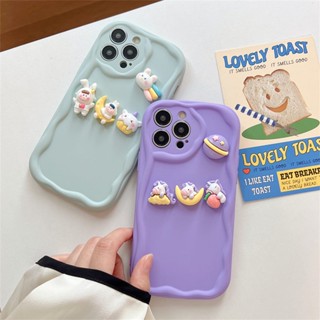 3D กันกระแทก สําหรับ Samsung Galaxy S20FE A03S A03 A02S A02 A71 A51 A31 A21S A11 M11 เคสมือถือ Soft TPU Case เคสป้องกัน Cute Cartoon Winnie the Pooh Rainbow Rabbit รอยสักครีม เปลือกซิลิคอน ป้องกันการตก