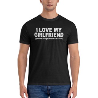 เสื้อยืด พิมพ์ลาย I Love My Girlfriend คุณภาพสูง ให้เป็นของขวัญได้ สําหรับผู้ชาย