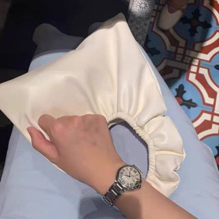 กระเป๋าออกงาน PU summer cloud bag girl 2021 ฤดูใบไม้ผลิใหม่หนังนุ่มจีบกระเป๋าสาวเว้ารูปร่างน่ารักแม่กระเป๋าถือ