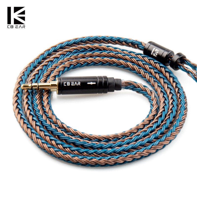 Kbear ST16 สายเคเบิลอัพเกรด 5N MMCX QDC 2PIN 16 แกน สําหรับ KS1 Star River Lark