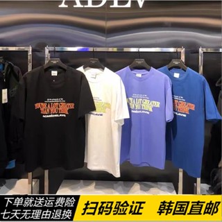 【พร้อมส่ง】เสื้อยืดแขนสั้นลําลอง คอกลม พิมพ์ลายตัวอักษร ADLW แฟชั่นฤดูร้อน สําหรับผู้ชาย และผู้หญิง