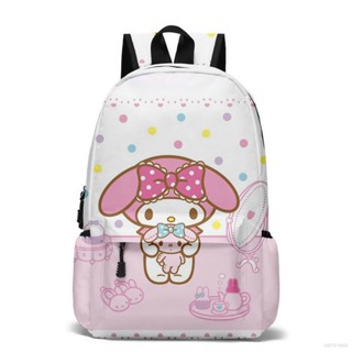 Good Sanrio mymelody กระเป๋าเป้สะพายหลัง อเนกประสงค์ ขนาดใหญ่ จุของได้เยอะ พิมพ์ลาย ระบายอากาศ สําหรับผู้หญิง และผู้ชาย