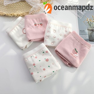 OCEANMAPDZ ชุดชั้นใน กางเกงชั้นใน ระบายอากาศ สีพื้น สวมใส่สบาย สําหรับผู้หญิง นักเรียน ฟิตเนส