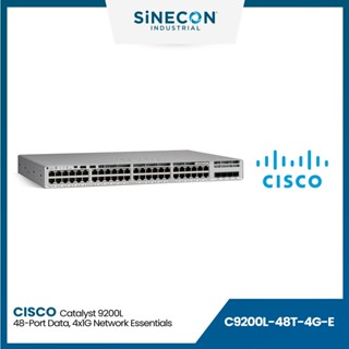 CISCO SWITCH สวิตซ์ Catalyst 9200L 48-port data, 4 x 1G, Network Essentials (C9200L-48T-4G-E)