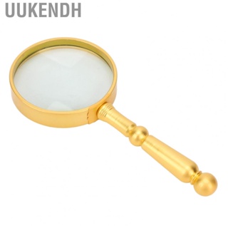 Uukendh Magnifying Glass  Ergonomic Handheld Zinc Alloy Compact Portable Reading for Labels