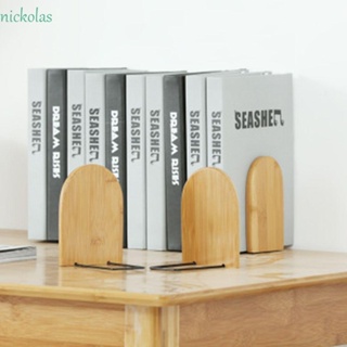 NICKOLAS Bookend ชั้นวางหนังสือ กันลื่น อุปกรณ์เสริม สําหรับโต๊ะทํางาน ออฟฟิศ