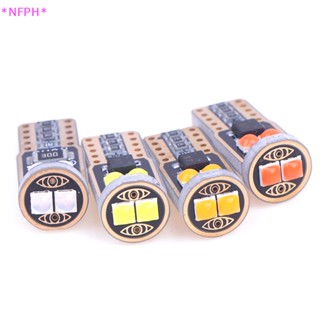 Nfph&gt; หลอดไฟอ่านหนังสือ LED แคนบัส T10 3030 6SMD ไม่มีข้อผิดพลาด สําหรับติดภายในรถยนต์ 1 ชิ้น