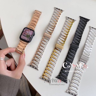 สายนาฬิกาข้อมือ โลหะ หรูหรา แบบเปลี่ยน สําหรับ iWatch serise 7 6 SE 2 44 มม. 40 มม. 45 มม. iWatch band 3 4 5 SE 42 มม. 38 มม. 41 มม.