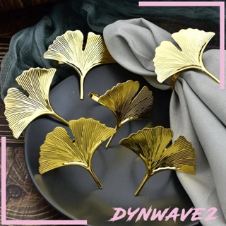 [Dynwave2] แหวนผ้าเช็ดปาก สําหรับตกแต่งงานวันเกิด เทศกาลอีสเตอร์ 6 ชิ้น