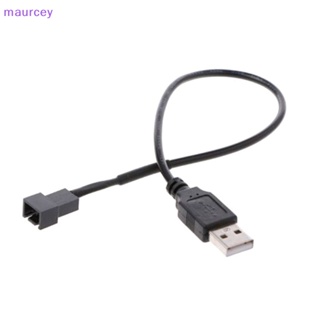 Maurcey สายเคเบิลอะแดปเตอร์เชื่อมต่อ usb 2.0A ตัวผู้ เป็น 4-pin สีดํา สําหรับพัดลมคอมพิวเตอร์ พีซี 5v
 Th