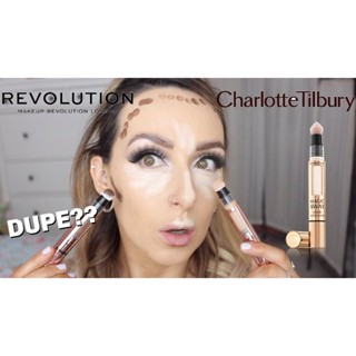 ✅พร้อมส่ง✅แท้ สุดฮิตจากTiktok Makeup Revolution Eye Bright Concealer &gt;&gt;Dupe Charlotte contour wand(Light)