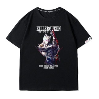 JoJos Bizarre Adventure เสื้อยืดอะนิเมะ Immortal Diamond Killer Queen