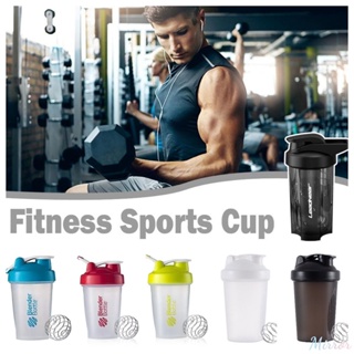 400ml Shaker Cup With Whisk Ball Bpa Free Large Capacity Plastic Water Bottle Portable Sports Water Cup Gym Fitness Water Kettle M