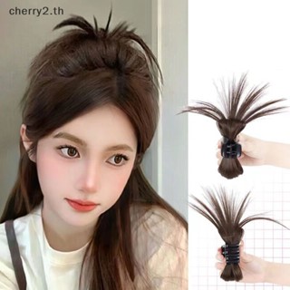 [cherry2] กิ๊บติดผมปลอม สังเคราะห์ ทรงตรง พร้อมกรงเล็บ สําหรับเด็กผู้หญิง [TH]