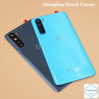 ฝาครอบแบตเตอรี่ด้านหลัง พร้อมเลนส์กล้อง แบบเปลี่ยน สําหรับ Oneplus Nord 5G One Plus Nord AC2001 AC2003